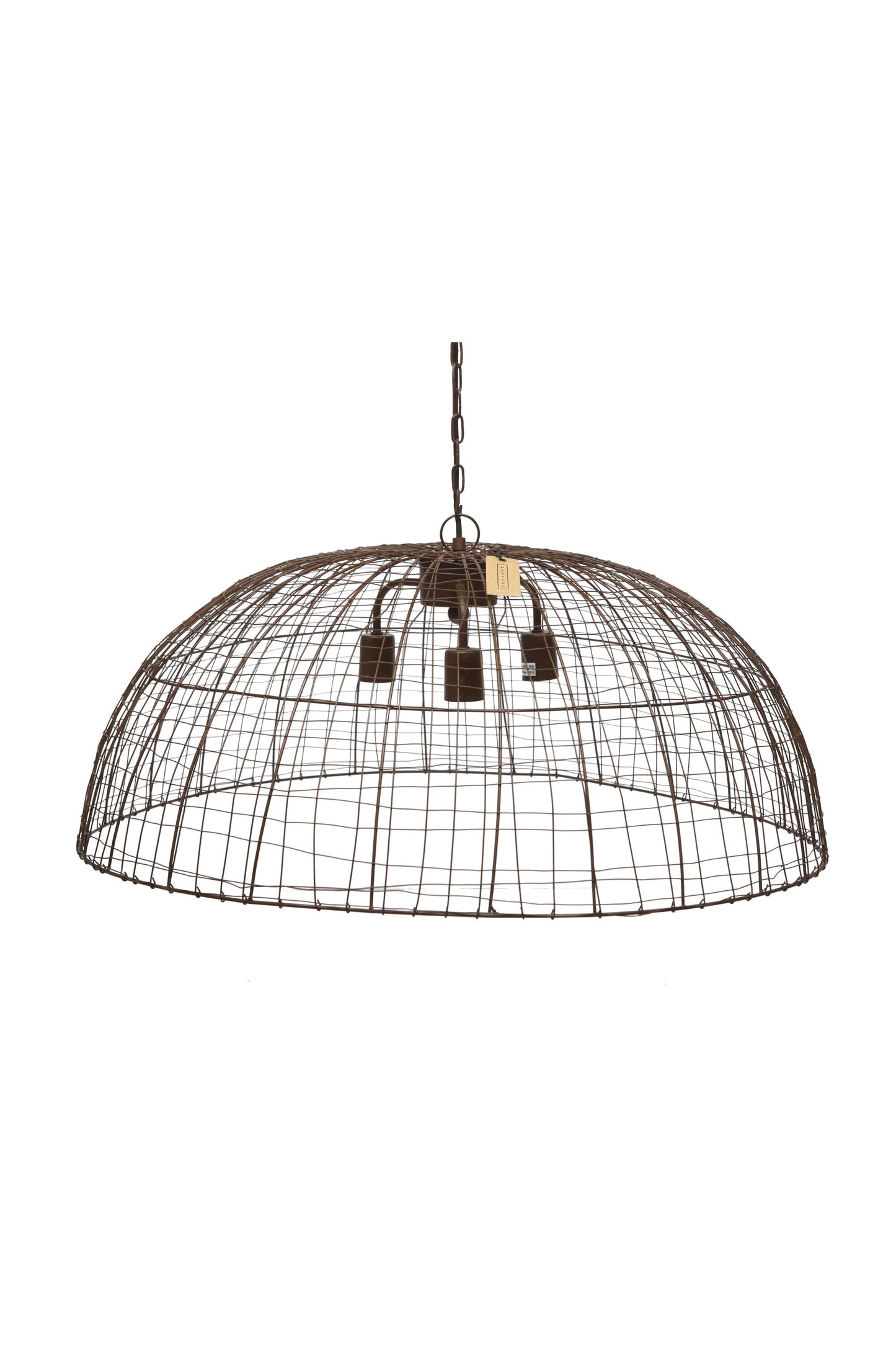 Cray Dome - Antique Copper - Wire Weave Dome Pendant Light-abc