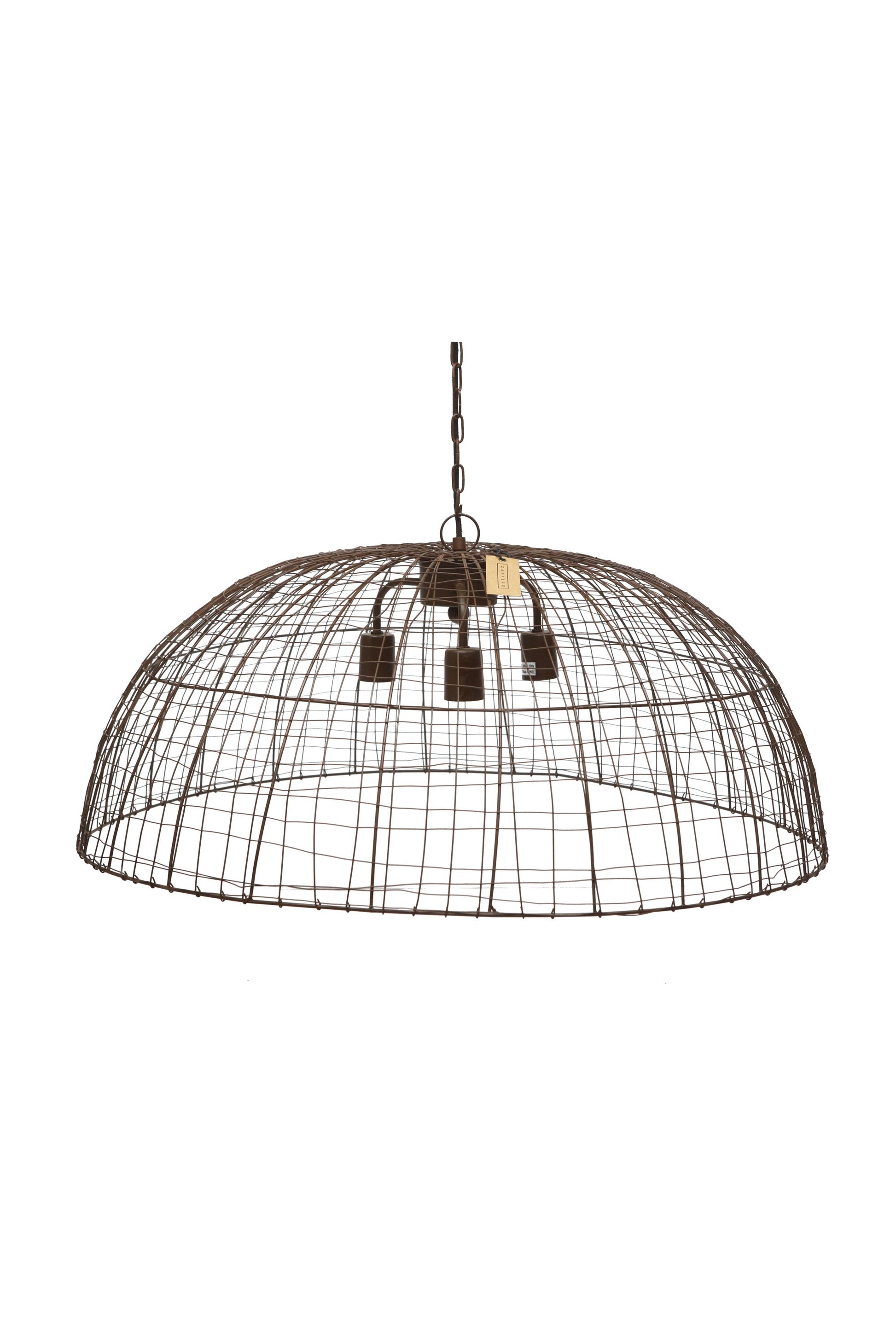 Cray Dome - Antique Copper - Wire Weave Dome Pendant Light-abc