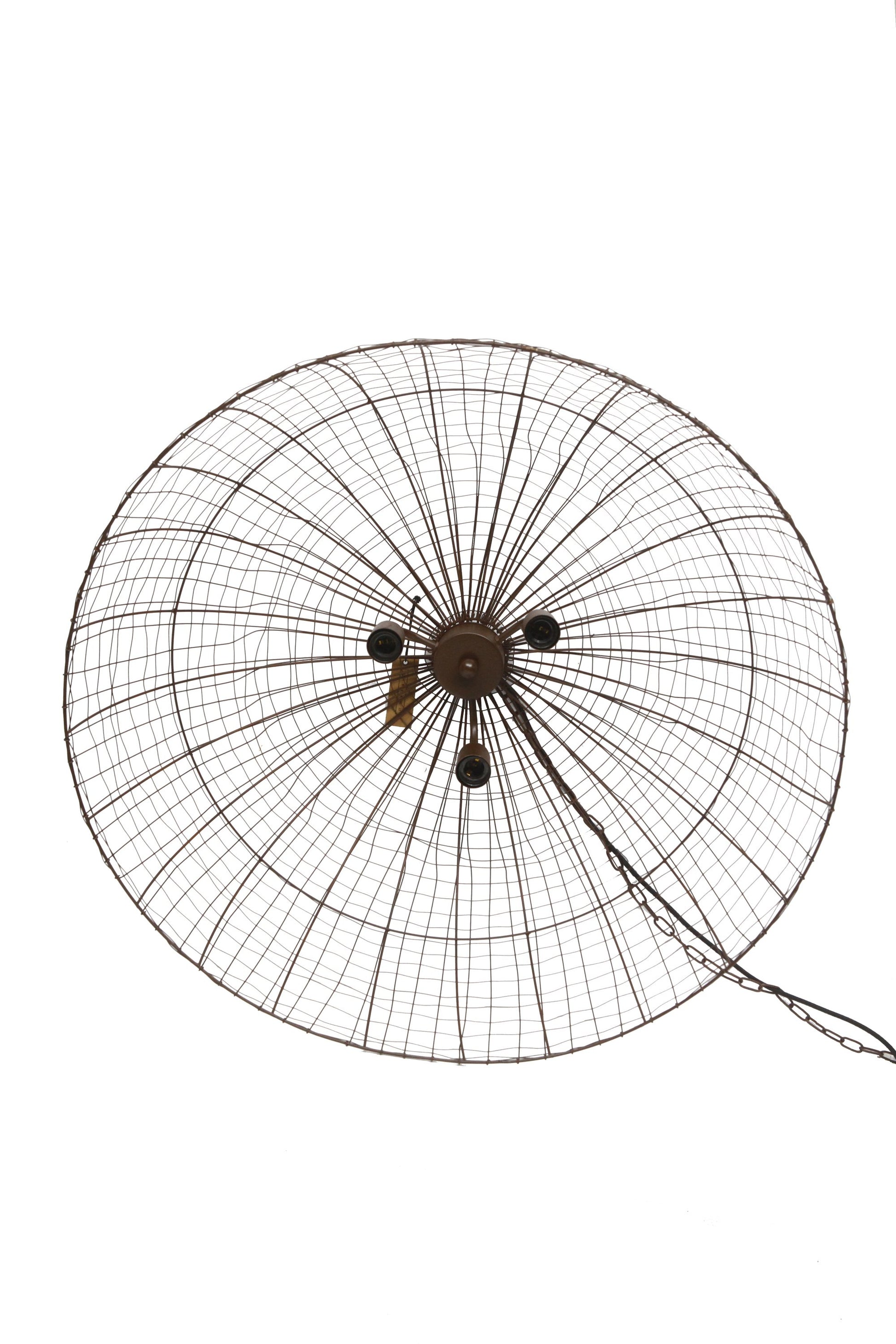 Cray Dome - Antique Copper - Wire Weave Dome Pendant Light-abc