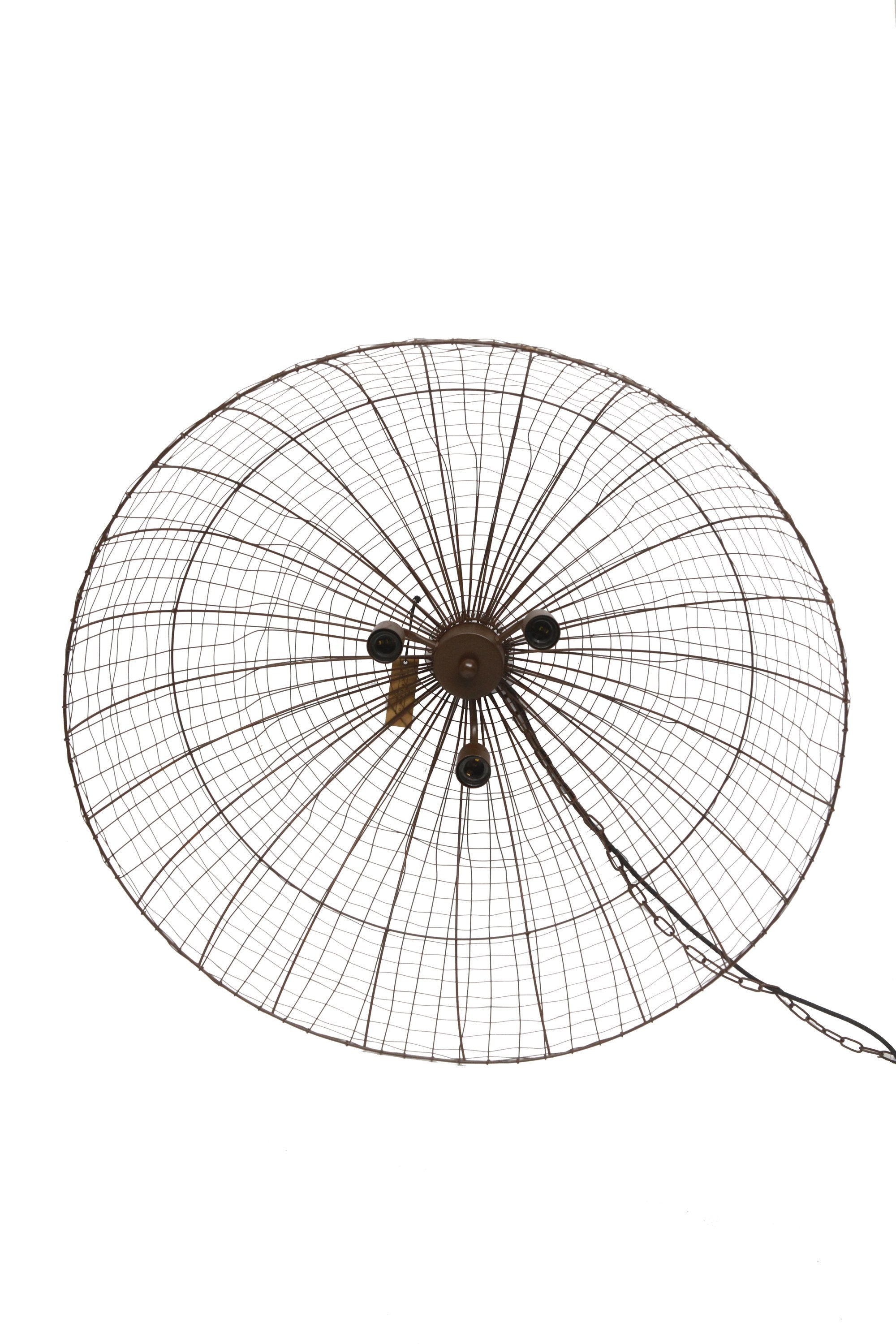 Cray Dome - Antique Copper - Wire Weave Dome Pendant Light-abc