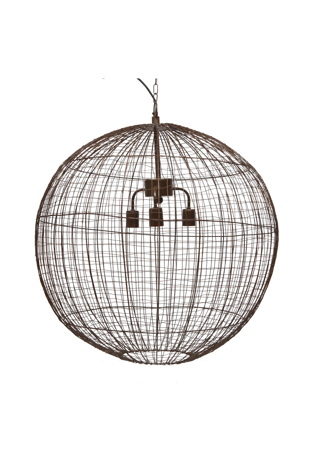 Cray Ball Large - Antique Copper - Wire Weave Ball Pendant Light-abc