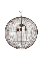 Cray Ball Large - Antique Copper - Wire Weave Ball Pendant Light-abc