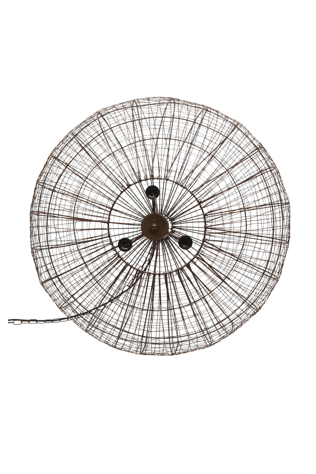 Cray Ball Large - Antique Copper - Wire Weave Ball Pendant Light-abc