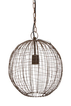 Cray Ball Small - Antique Copper - Wire Weave Ball Pendant Light-abc