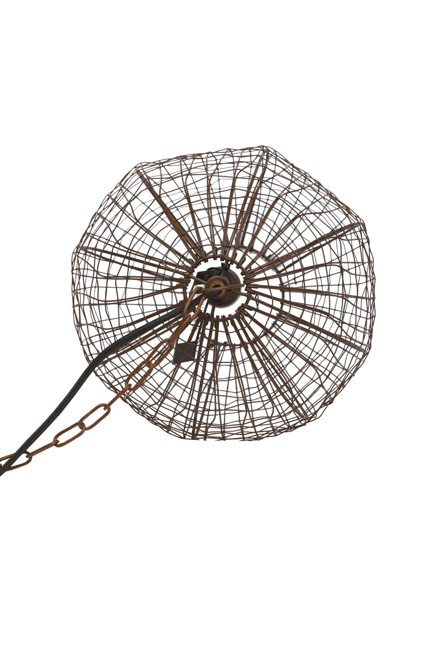 Cray Ball Small - Antique Copper - Wire Weave Ball Pendant Light-abc