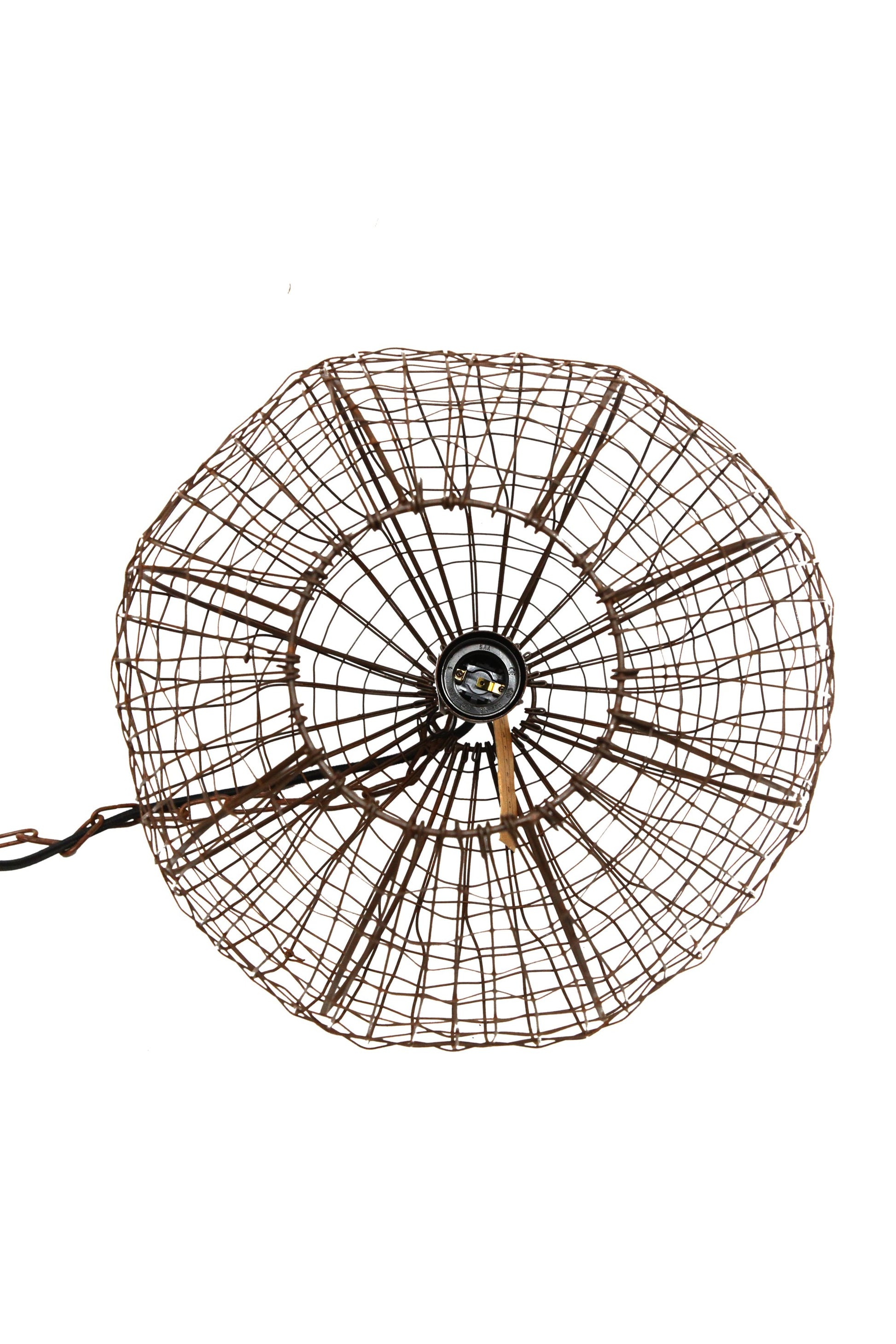 Cray Ball Small - Antique Copper - Wire Weave Ball Pendant Light-abc