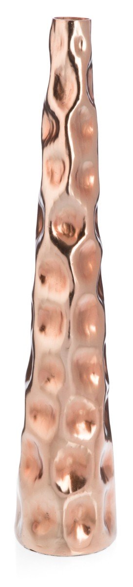Aluminium Pebble Hammer Round Tall Taper Vase Small-abc