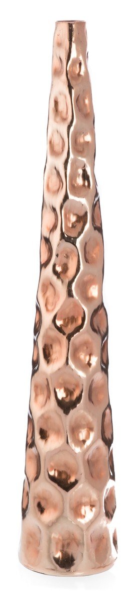 Aluminium Pebble Hammer Round Tall Taper Vase Large-abc