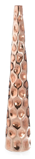 Aluminium Pebble Hammer Round Tall Taper Vase Large-abc