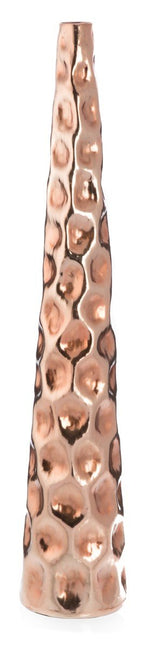 Aluminium Pebble Hammer Round Tall Taper Vase Large-abc