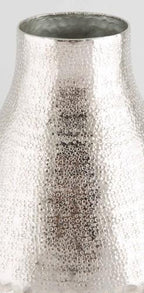 Aluminium Milti Hammer Round Bottle Vase Large-abc