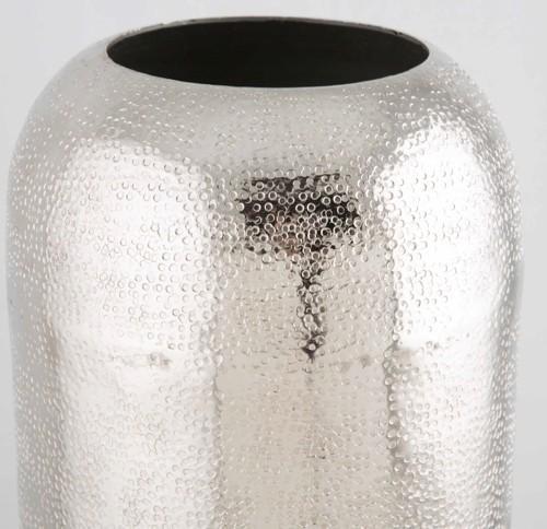 Aluminium Multi Hammer Tall Oblong Vase Small-abc