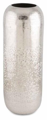 Aluminium Multi Hammer Tall Oblong Vase Small-abc
