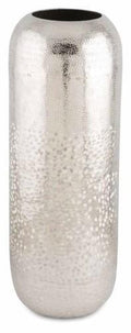 Aluminium Multi Hammer Tall Oblong Vase Small-abc
