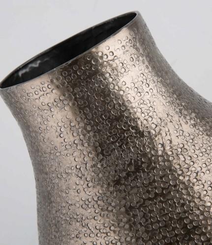 Aluminium Milti Hammer Round Bottle Vase Small-abc