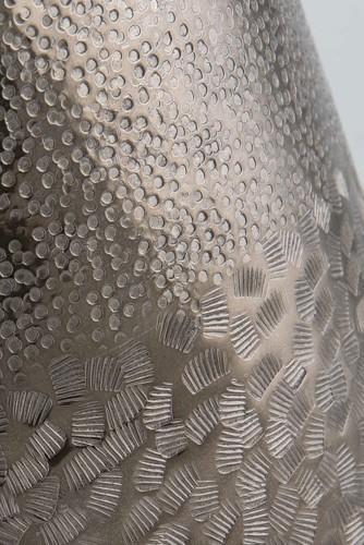 Aluminium Multi Hammer Tall Oblong Vase Small-abc