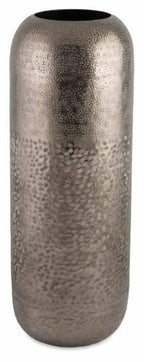 Aluminium Multi Hammer Tall Oblong Vase Small-abc