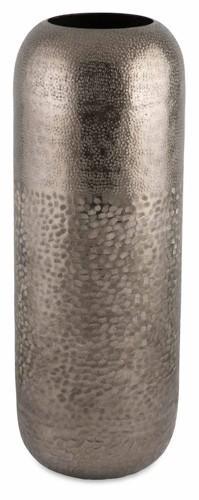 Aluminium Multi Hammer Tall Oblong Vase Small-abc