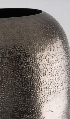 Aluminium Multi Hammer Tall Oblong Vase Large-abc
