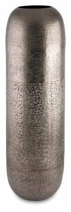 Aluminium Multi Hammer Tall Oblong Vase Large-abc