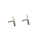 MIXED METAL SINGLE STUD-abc