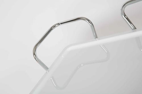 Wooden Two Level Drinks Trolley with Metal Frame-abc