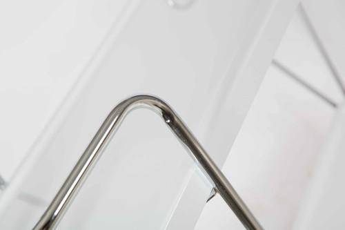 Wooden Two Level Drinks Trolley with Metal Frame-abc