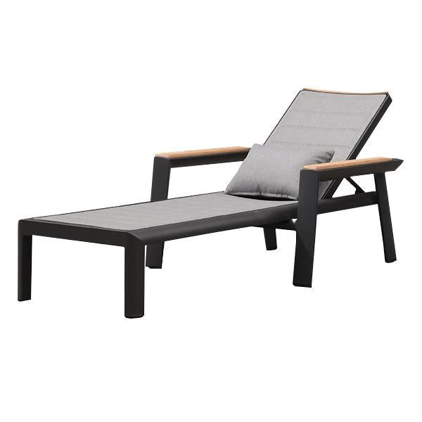 Madrid Sun Lounger Chaise in Charcoal-abc