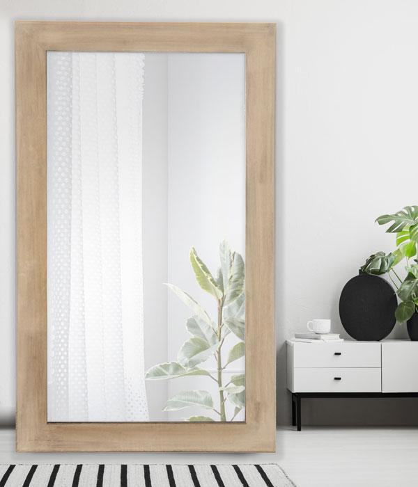 Marley Mirror Brushed Wood 198cm-abc