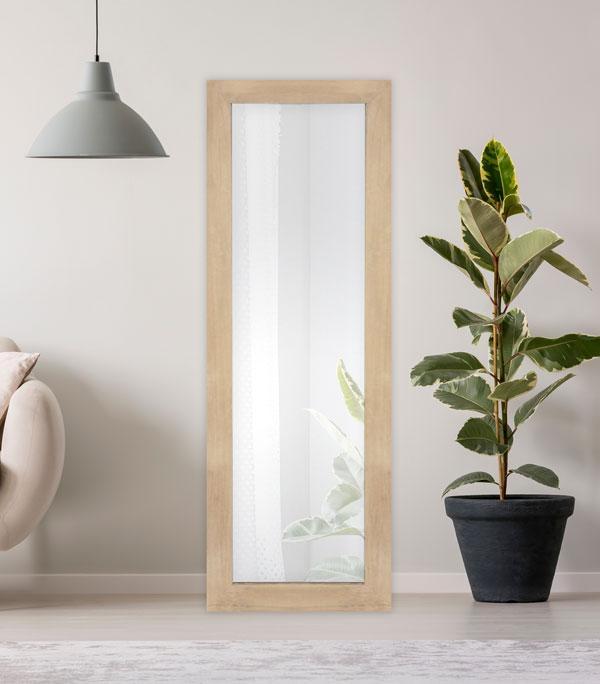 Marley Mirror Brushed Wood 130cm-abc