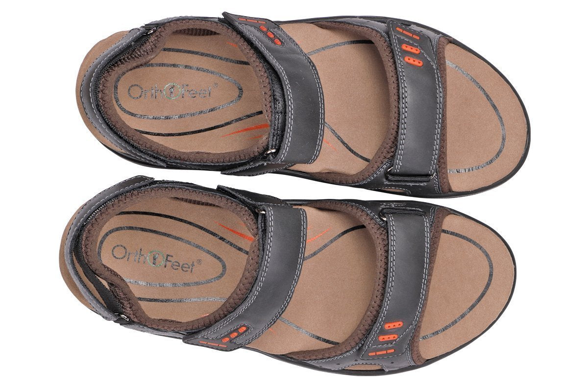 Cambria Charcoal Men's Sandals-abc