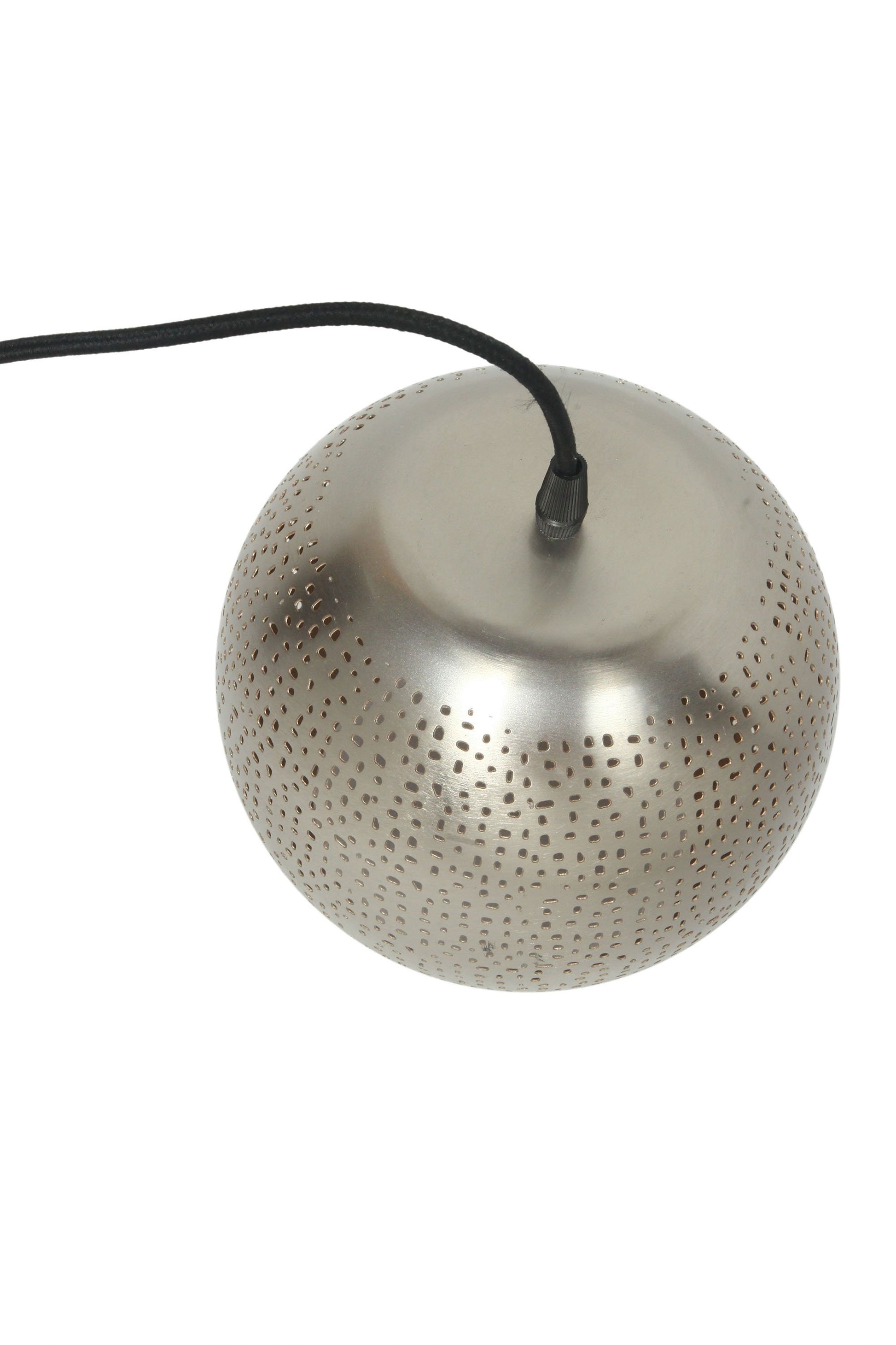 Mercury - Nickel - Perforated Ball Pendant Light-abc