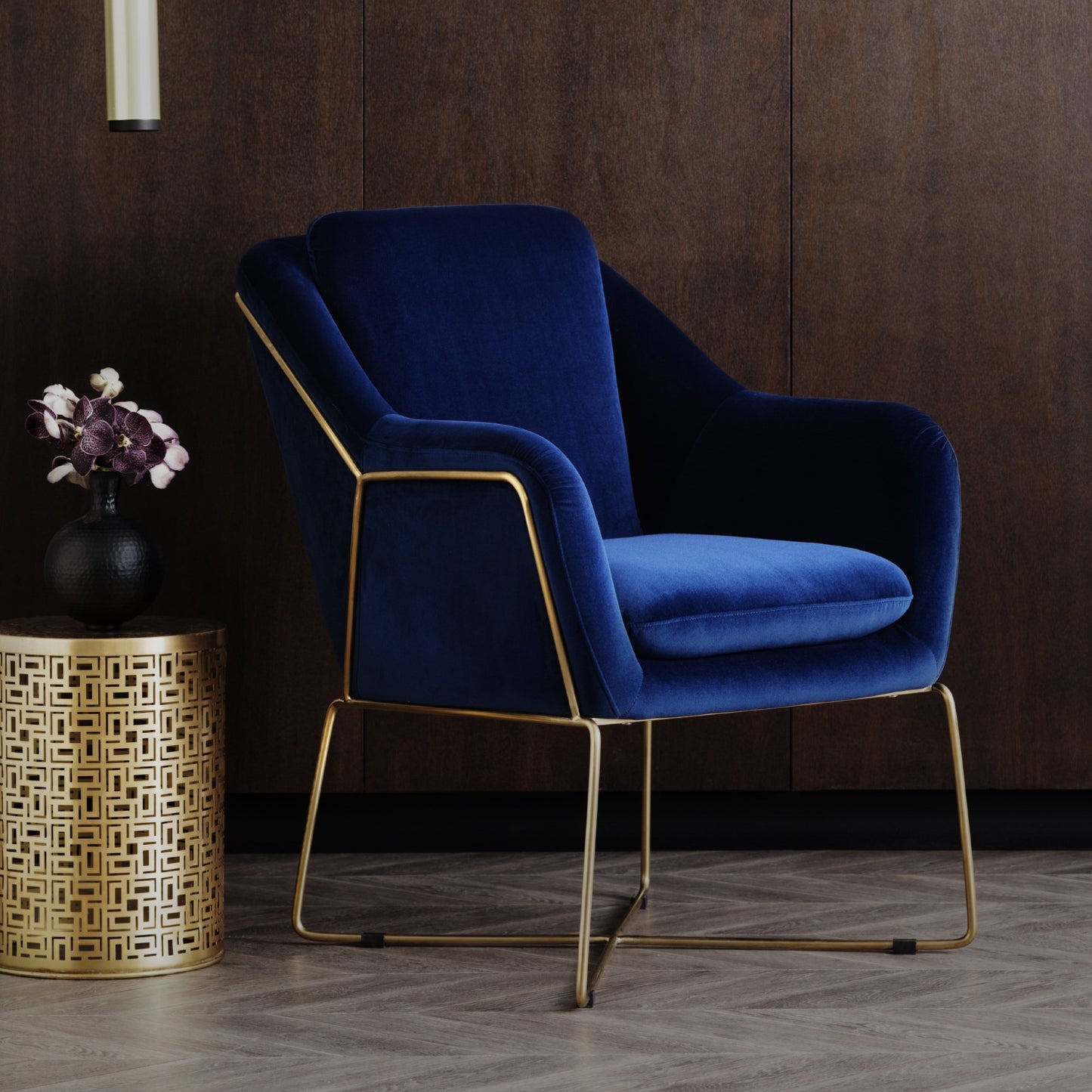 Milan Armchair - Steel Blue-abc