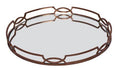 MIRROR TRAY - Copper Leaf-abc