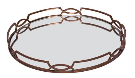 MIRROR TRAY - Copper Leaf-abc