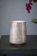 Montmartre - Pewter - Small Cylinder Art Glass Table Lamp-abc