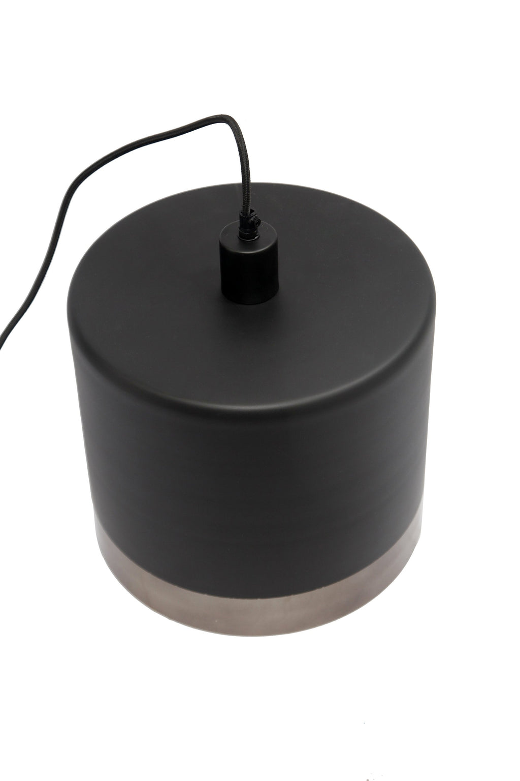Montreux Large - Black/Nickel - 2 Tone Drum Pendant Light-abc