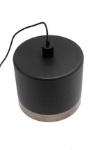 Montreux Large - Black/Nickel - 2 Tone Drum Pendant Light-abc