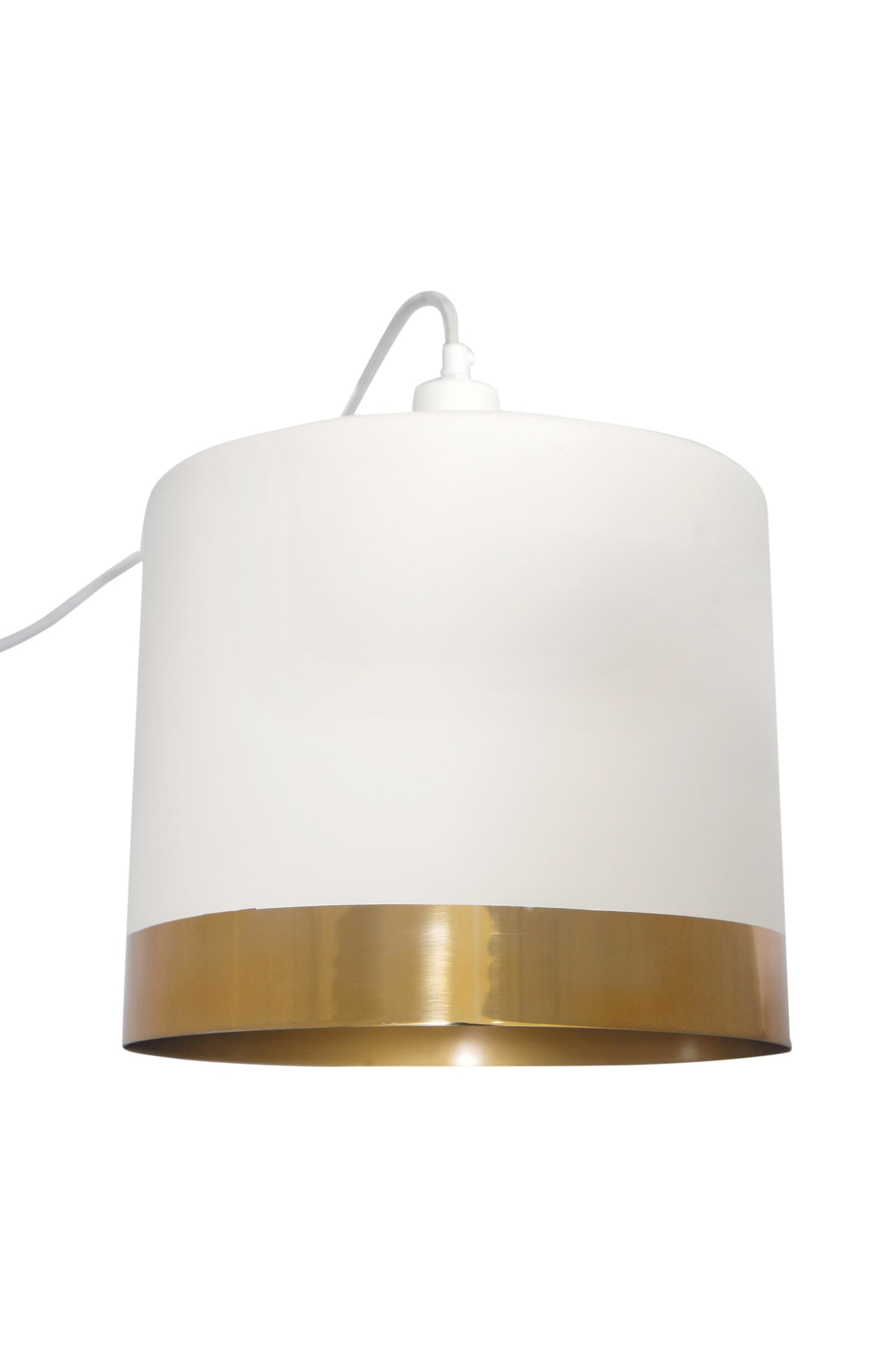 Montreux Large - White/Gold - 2 Tone Drum Pendant Light-abc