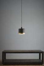 Montreux Medium - Black/Gold - 2 Tone Drum Pendant Light-abc