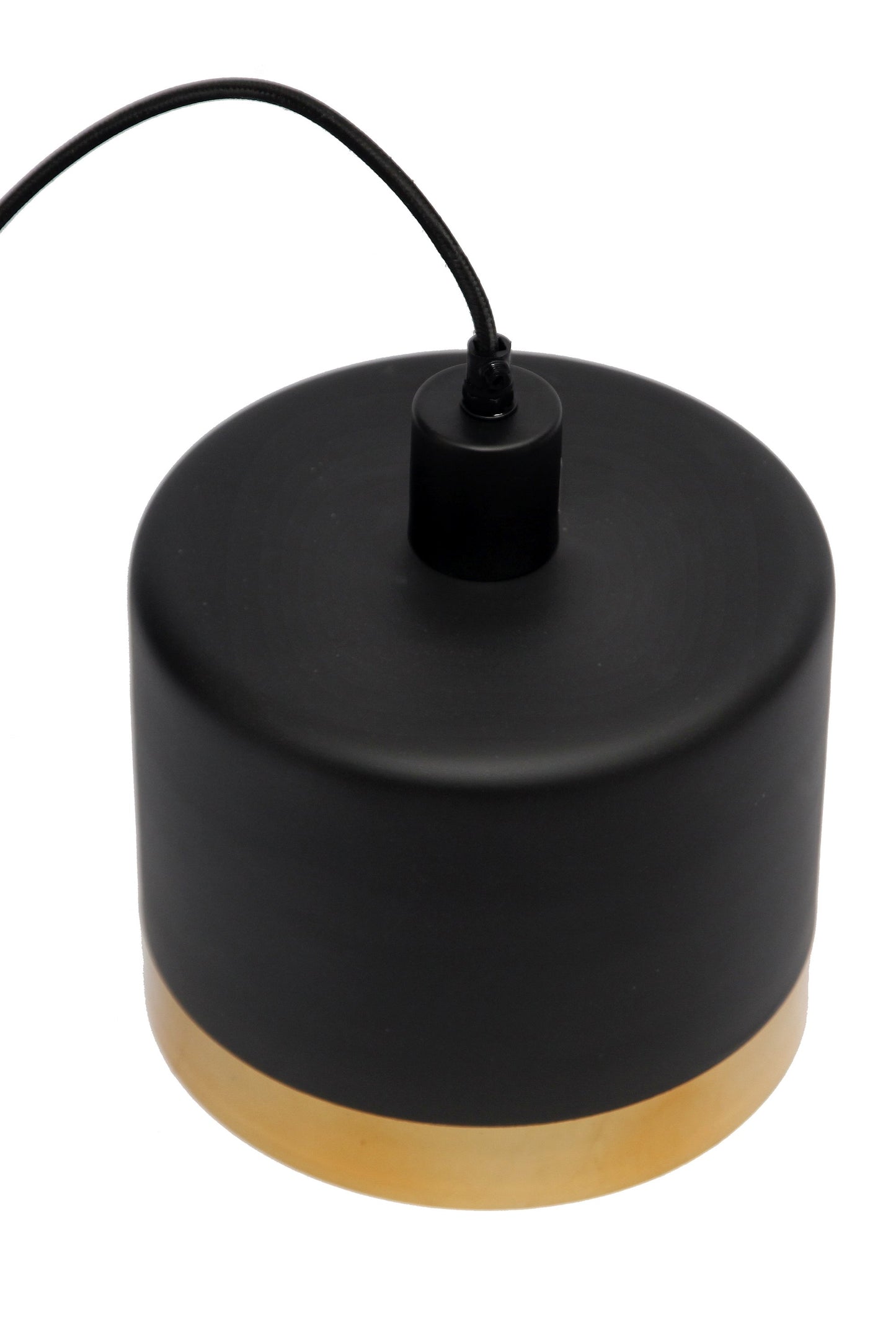 Montreux Medium - Black/Gold - 2 Tone Drum Pendant Light-abc