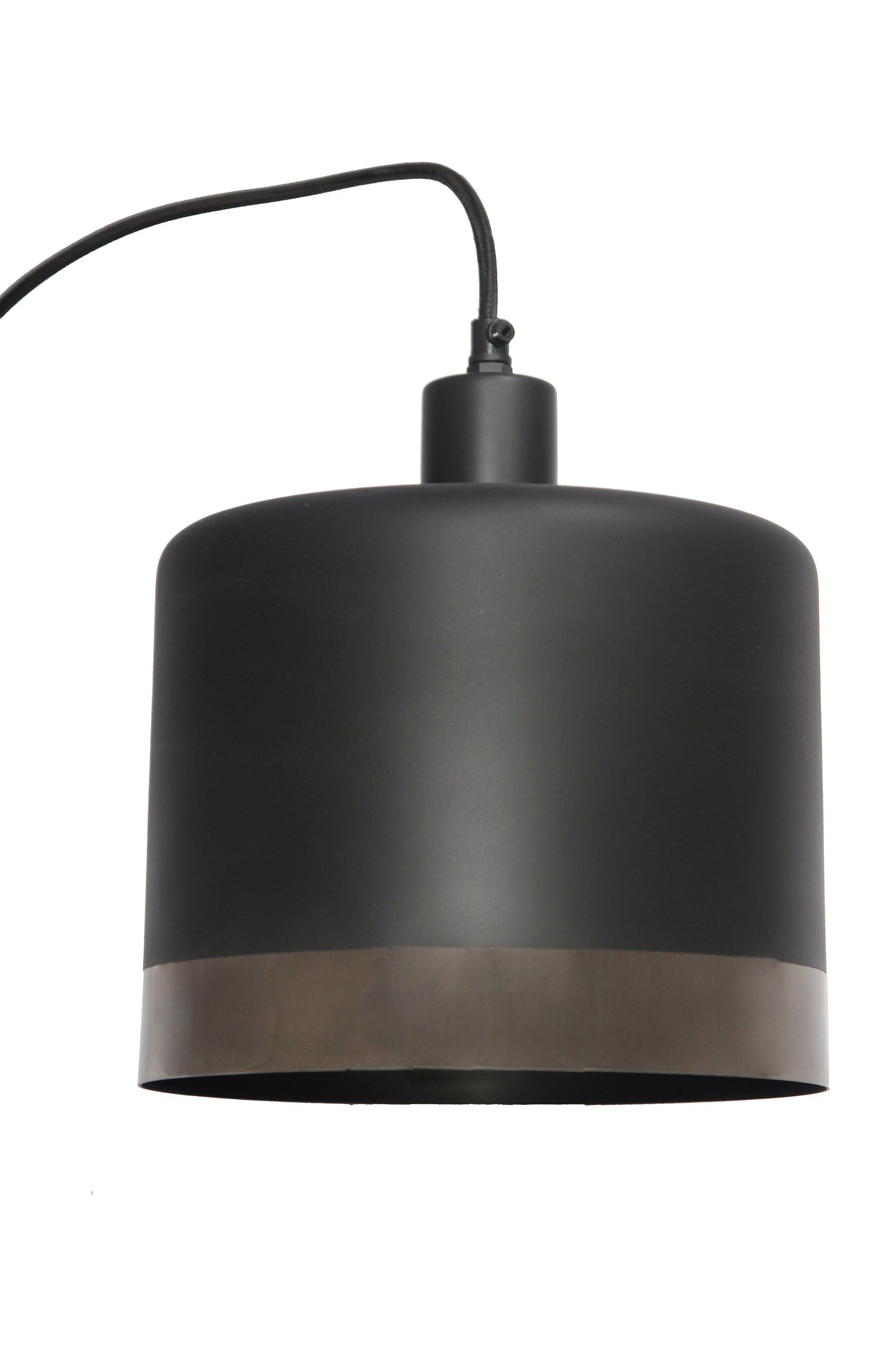 Montreux Medium - Black/Nickel - 2 Tone Drum Pendant Light-abc