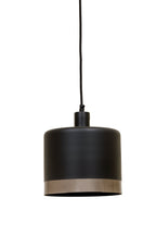 Montreux Medium - Black/Nickel - 2 Tone Drum Pendant Light-abc