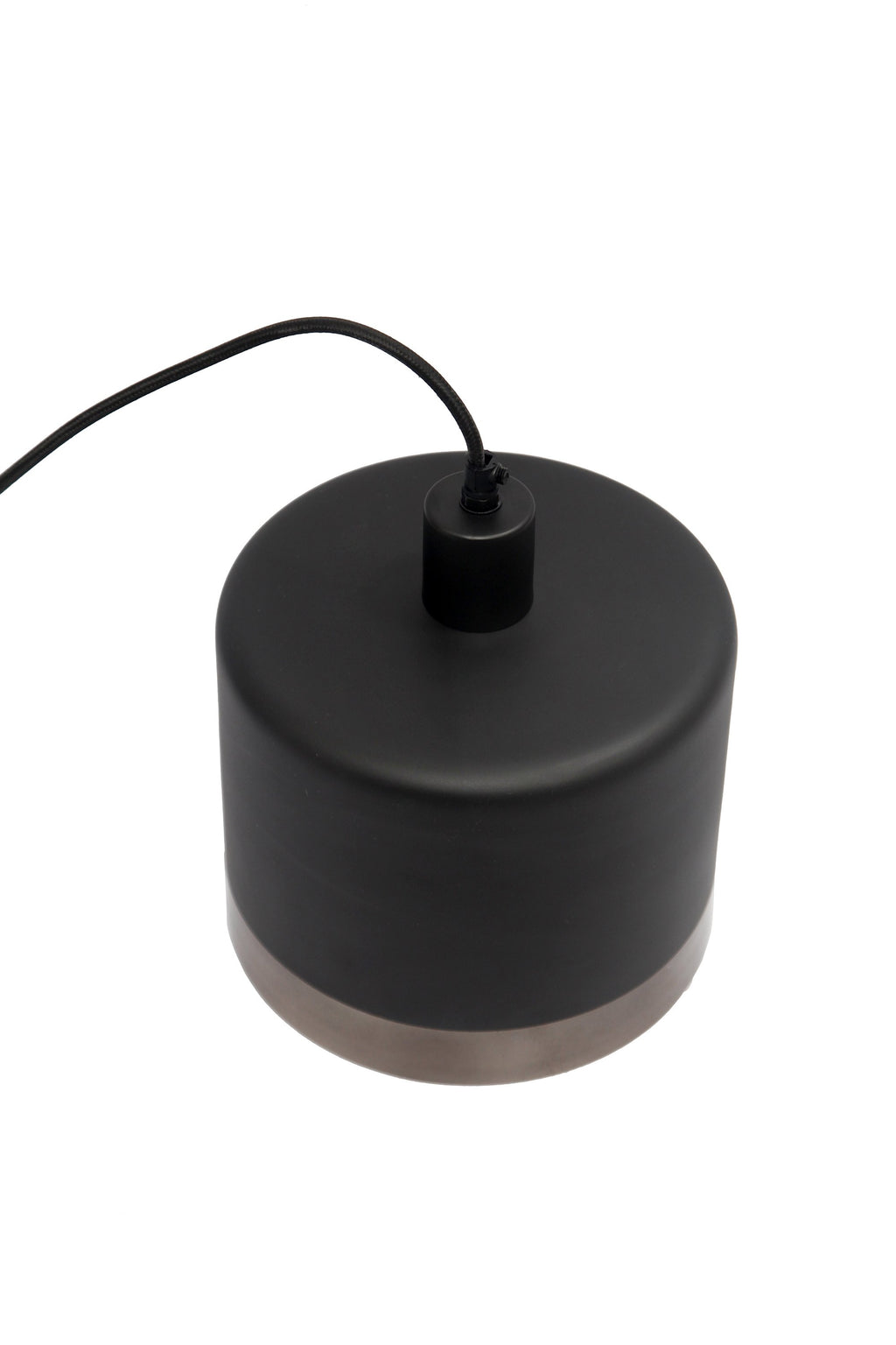 Montreux Medium - Black/Nickel - 2 Tone Drum Pendant Light-abc