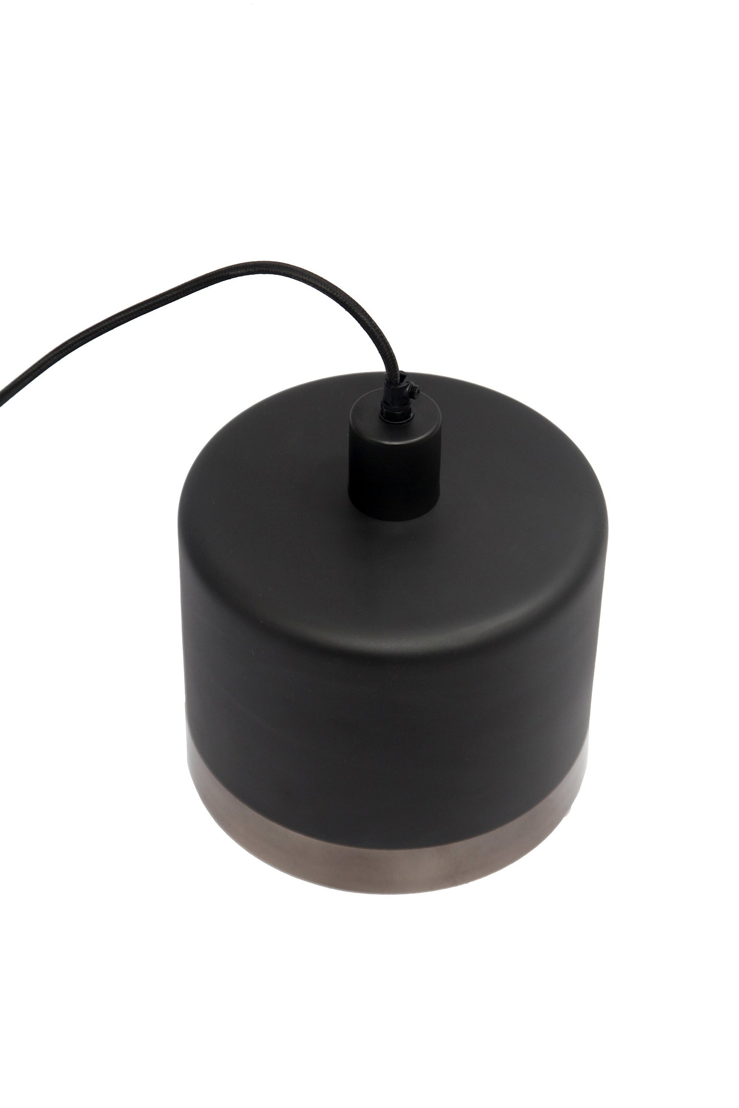 Montreux Medium - Black/Nickel - 2 Tone Drum Pendant Light-abc