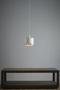 Montreux Medium - White/Gold - 2 Tone Drum Pendant Light-abc