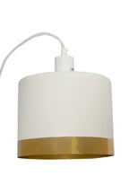 Montreux Medium - White/Gold - 2 Tone Drum Pendant Light-abc