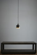 Montreux Small - Black/Gold - 2 Tone Drum Pendant Light-abc