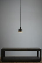 Montreux Small - Black/Gold - 2 Tone Drum Pendant Light-abc