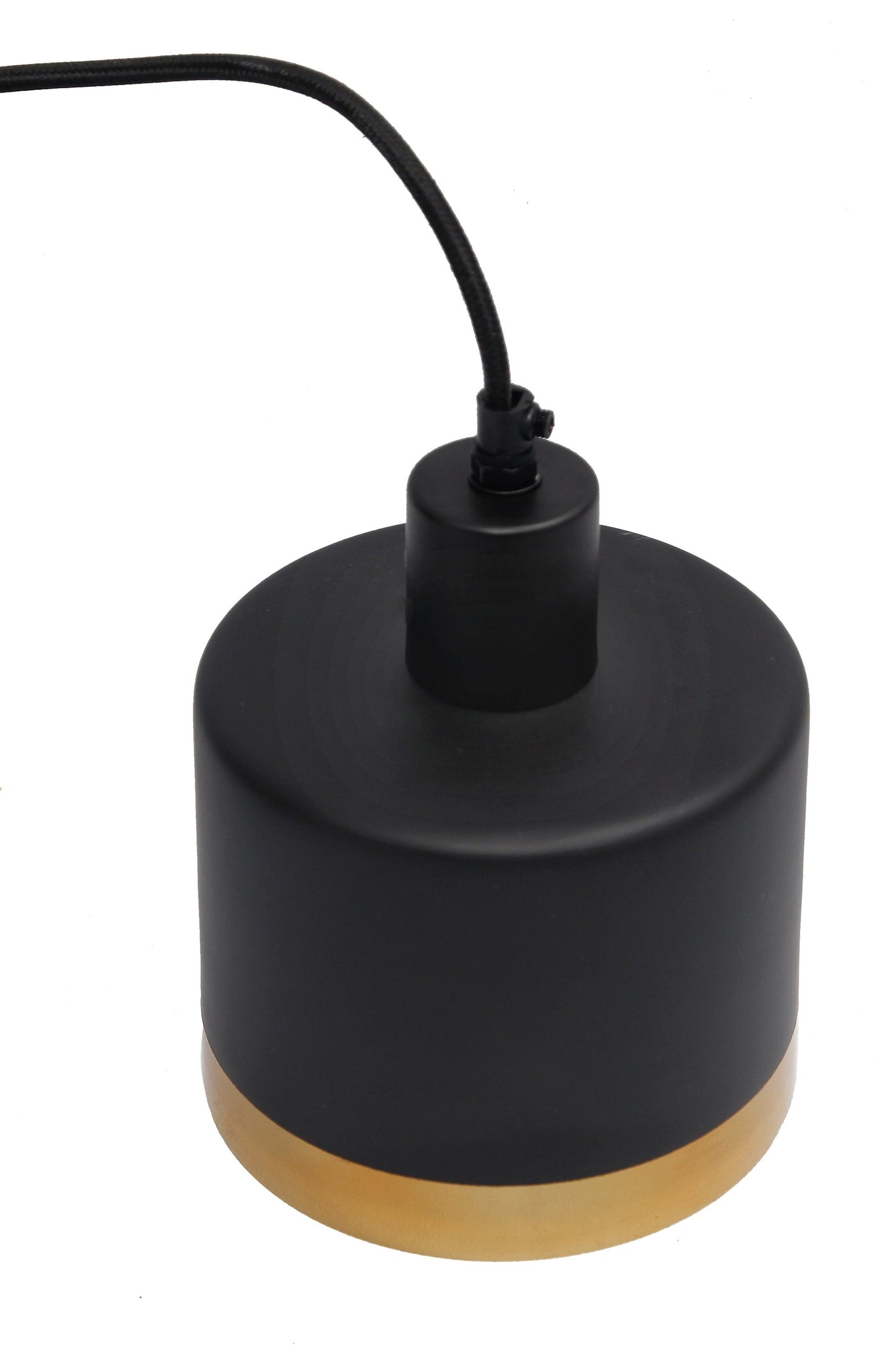 Montreux Small - Black/Gold - 2 Tone Drum Pendant Light-abc